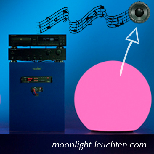 Moonlight Soundleuchten geben die Musik 360° in perfektem Klang wieder.